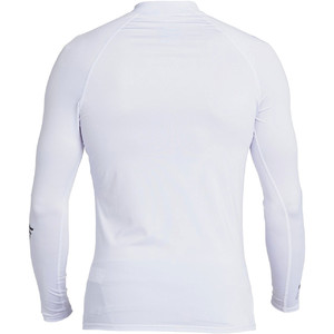 2021 Quiksilver Mens All Time Long Sleeve Rash Vest EQYWR03240 - White
