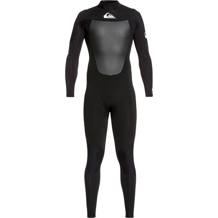 2021 Quiksilver Mens Syncro 4/3mm Back Zip Wetsuit Black / White EQYW103086