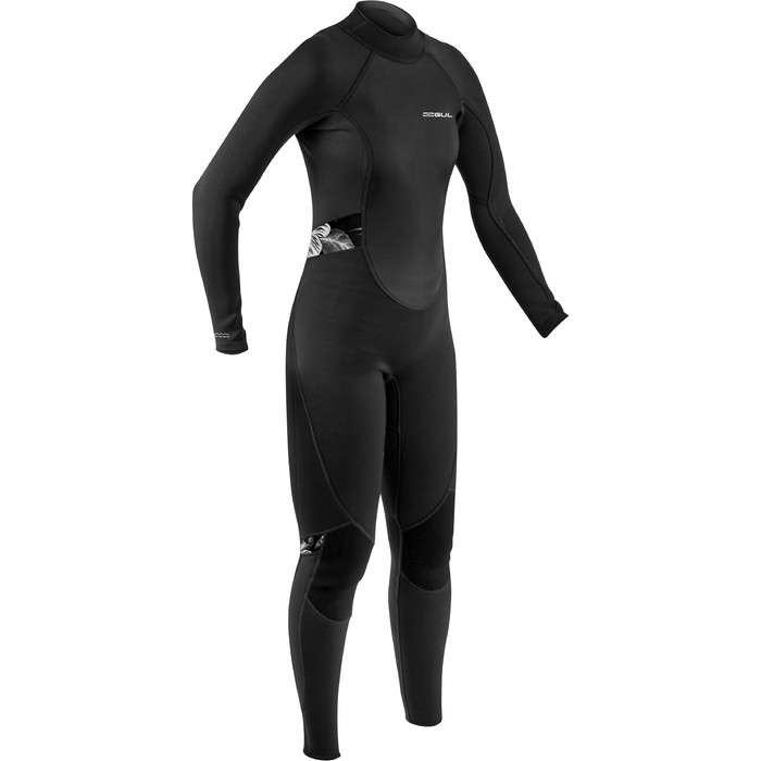 2021 Gul Womens Response 3/2mm Back Zip Wetsuit Re1319-B9 - Black