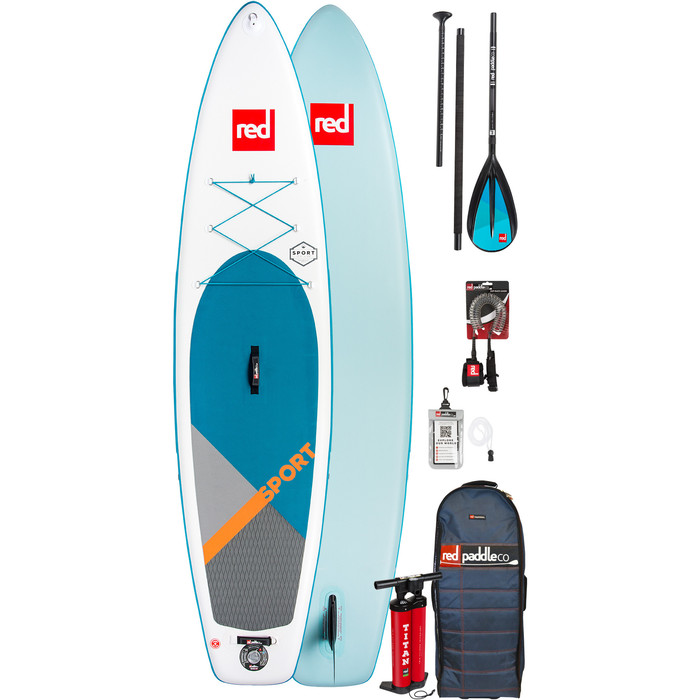 2019 Red Paddle Co Sport 11'0 Inflatable Stand Up Paddle Board + Bag, Pump, Paddle & Leash