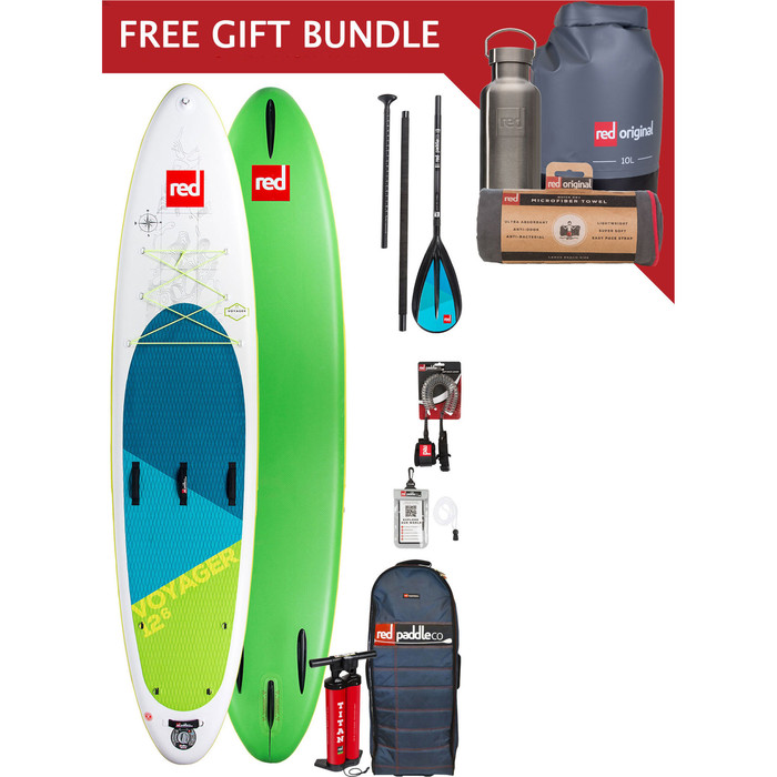 2024 Red Paddle Co Voyager 12'6 Inflatable Stand Up Paddle Board Package + Free Gift Bundle