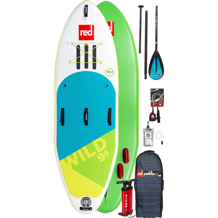 2019 Red Paddle Co Wild 9'6 Inflatable Stand Up Paddle Board + Bag, Pump, Paddle & Leash
