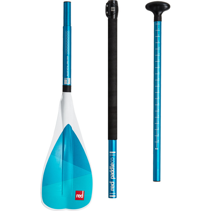 Red Paddle Co Kiddy Junior Alloy Vario Adjustable 3-Piece Paddle WHITE