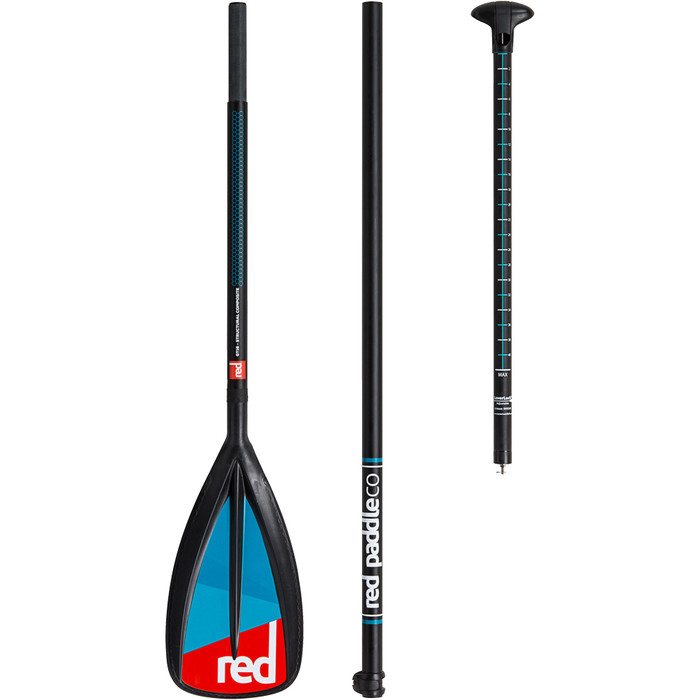 Red paddle Co Glass / Nylon Vario Travel 3-Piece Lever Lock SUP Paddle 180-220cm