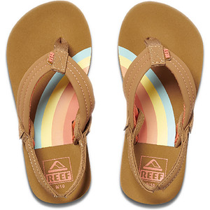 2020 Reef Toddler Little Ahi Flip Flops / Sandals RF002199 - Rainbow