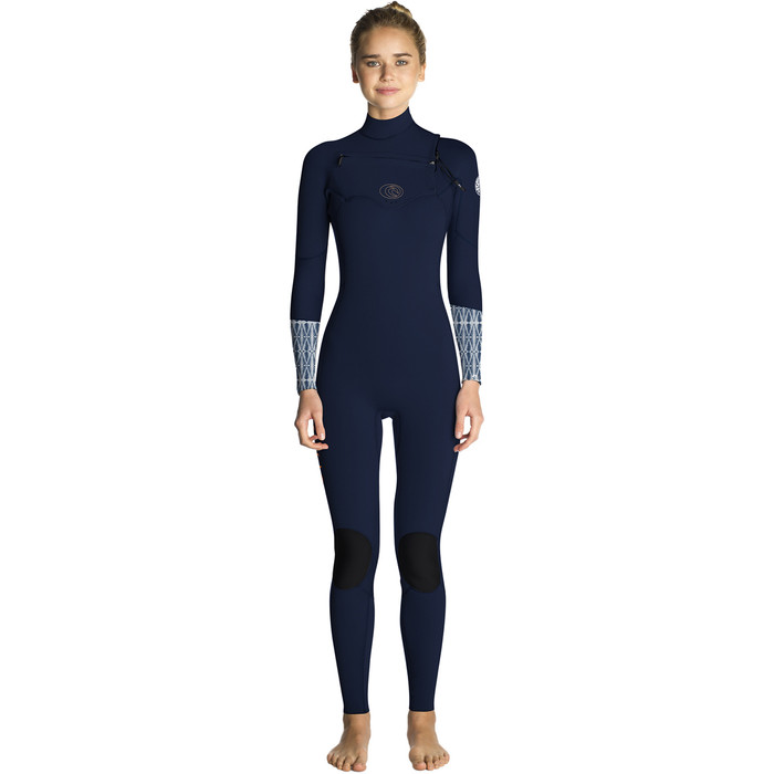 2019 Rip Curl Womens Flashbomb 5/3mm Chest Zip Wetsuit BLUE WST7GS
