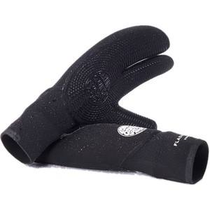 2024 Rip Curl Flashbomb 5/3mm 3 Finger Gloves WGLYEF - Black