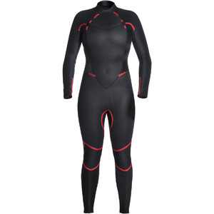 Rip Curl Womens Omega 5/3mm Back Zip GBS Wetsuit Black / Turquoise WSM4MW