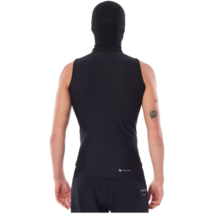 2024 Rip Curl Mens Flashbomb E6 0.5mm Hooded Vest WVEYBF - Black