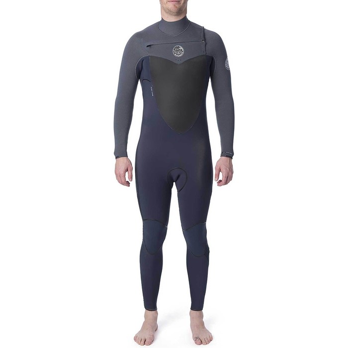 2020 Rip Curl Mens Flashbomb 5/3mm Chest Zip Wetsuit Grey WST7DF