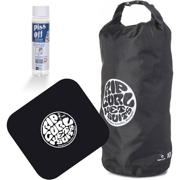 2019 Rip Curl Small Wetsack + Change Mat & Wetsuit Shampoo Package Deal