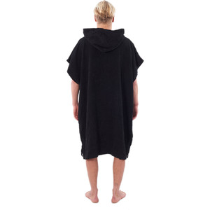 2023 Rip Curl Icons Hooded Towel Changing Robe / Poncho CTWCE1 - Black
