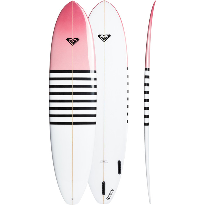Roxy Euroglass Surfboard Minimalibu 7'6 Tropical Pink