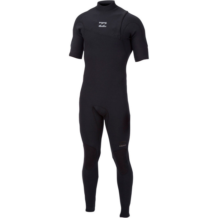 Billabong Xero Pro Zip Free 2mm SHORT SLEEVED Wetsuit in Black S42M01