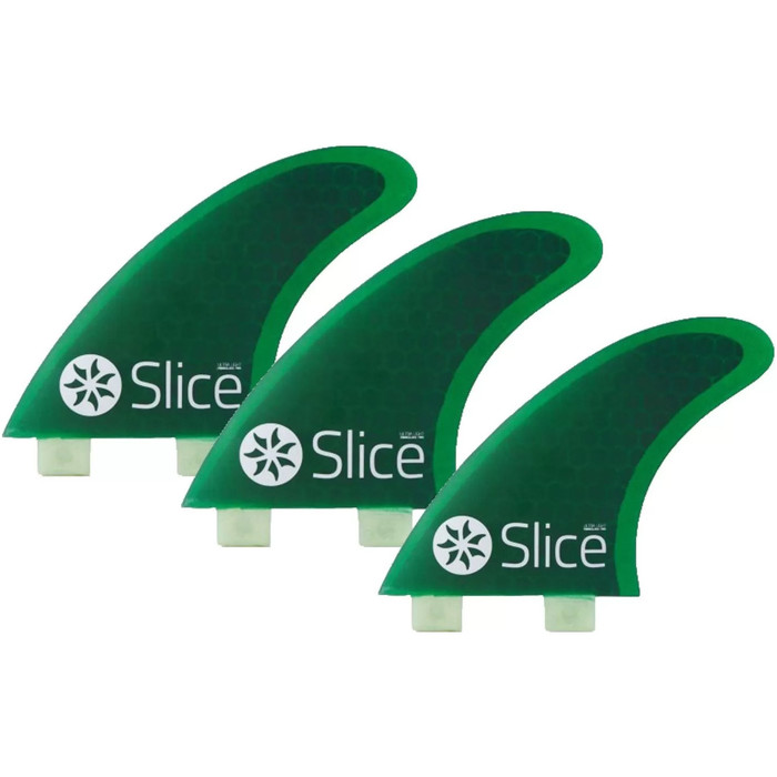 2024 Slice Ultralight Hex Core S5 FCS Compatible Surfboard Fins SLI-02 - Green