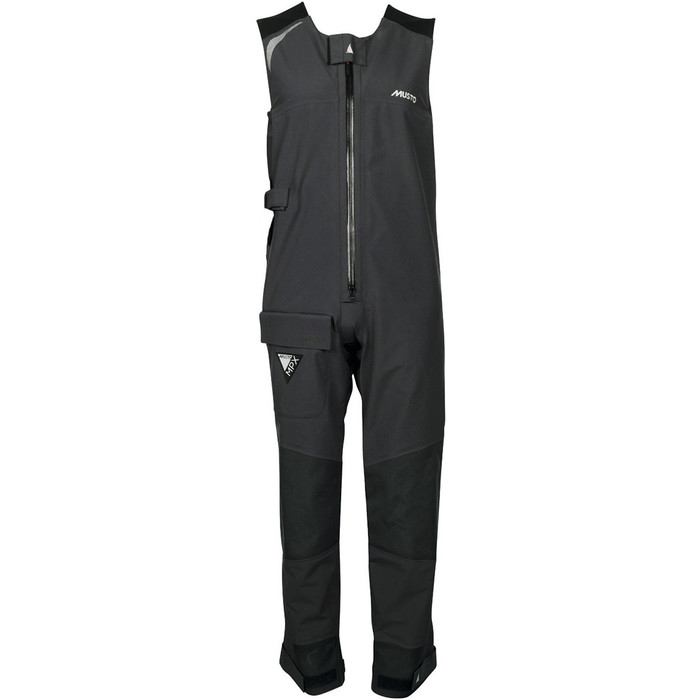 dark grey salopettes