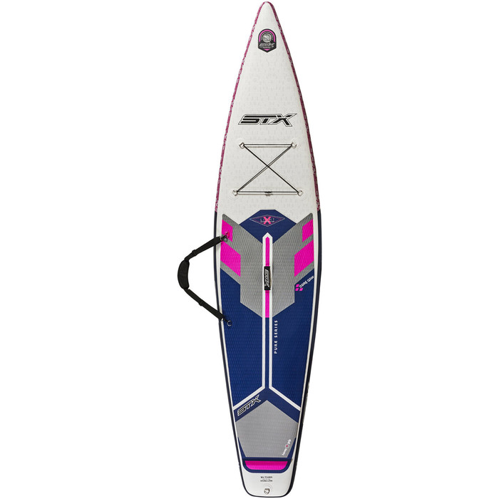 2021 STX Touring Pure 10'6 Inflatable Stand Up Paddle Board Package - Board, Paddle, Bag, Pump & Leash - Purple / Blue