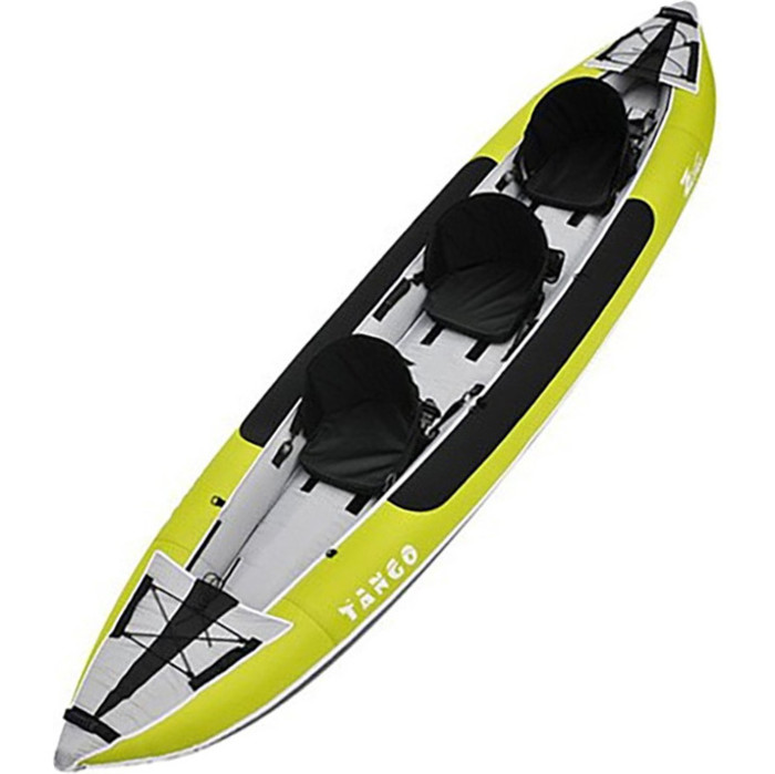 2023 Z-Pro Tango 3 Man Inflatable Kayak, Paddle, Drybag, Keypouch & Pump Bundle TA300 - Green
