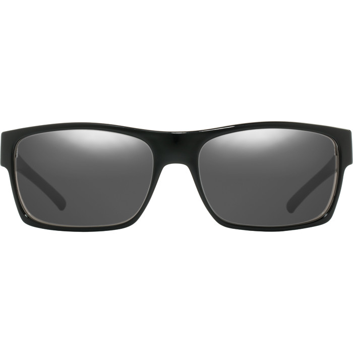 2021 US The Argos Sunglasses 823 - Gloss Black / Grey Silver Chrome Lenses