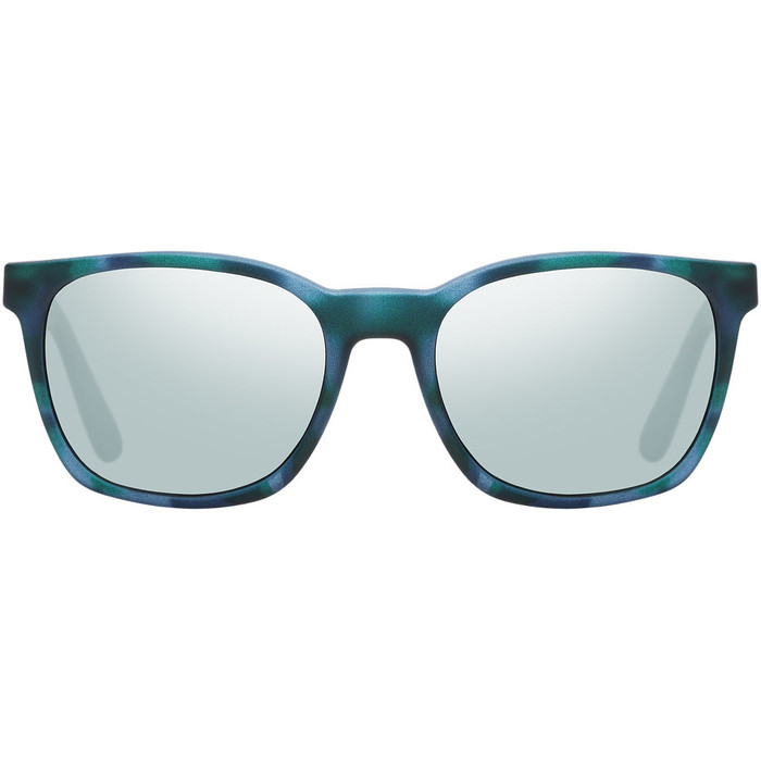 2021 Us Barys Sunglasses 820 - Blue Tortoise / Grey Silver Chrome