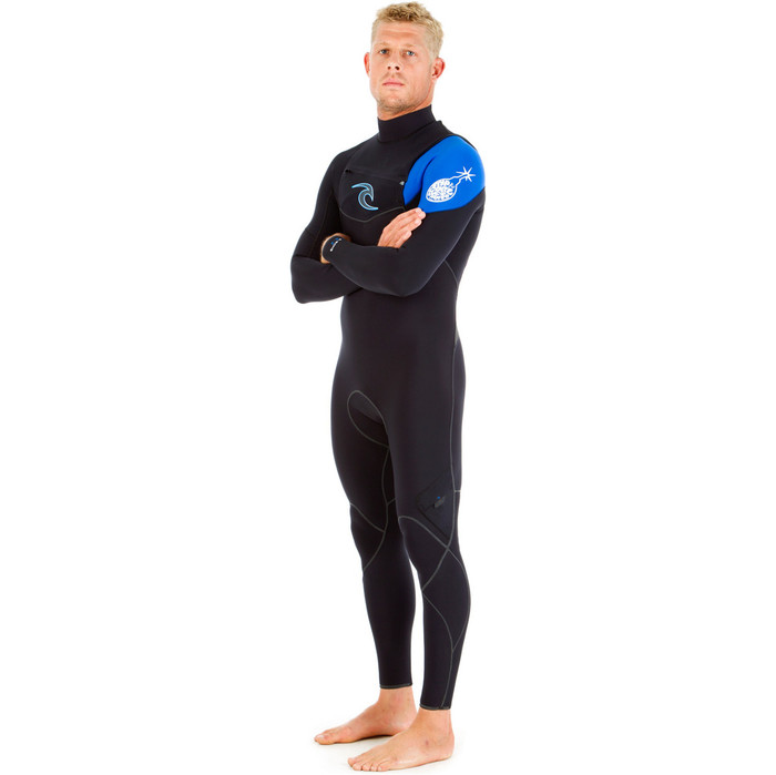 Rip Curl E-Bomb 4/3mm GBS Chest Zip Wetsuit BLUE WSM5BE