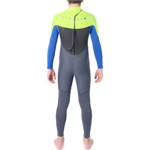 2021 Rip Curl Junior Omega 3/2mm GBS Back Zip Wetsuit Lime WSM9QB
