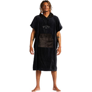 2023 Billabong Mens Hooded Towel Change Robe / Poncho ABYAA00220 - Black
