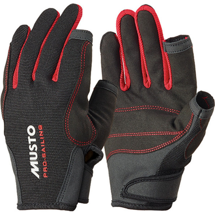Musto Essential Sailing Long Finger Gloves BLACK AS0803