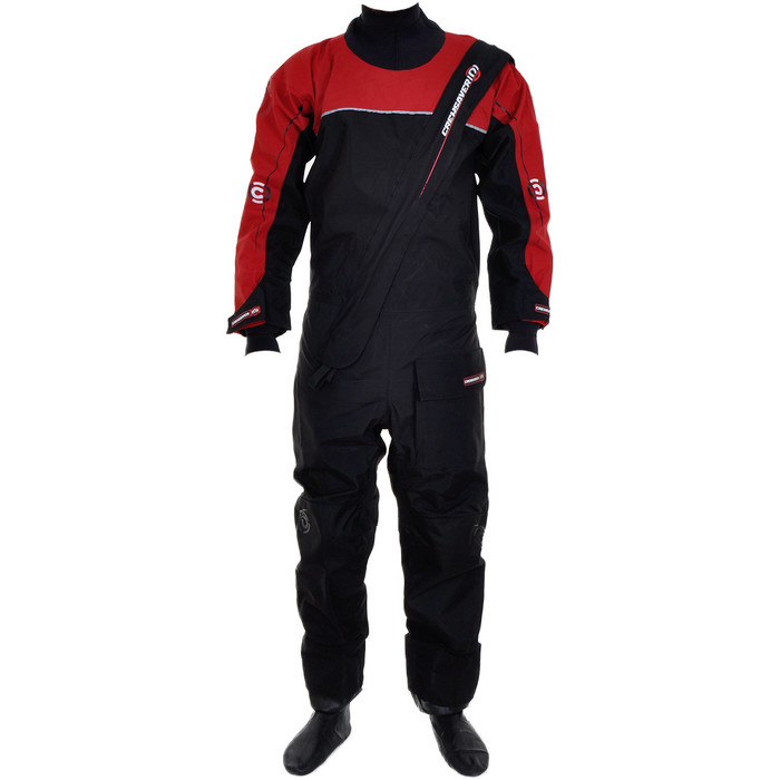 Crewsaver Cirrus Drysuit in Black / RED 6515 - SUIT ONLY