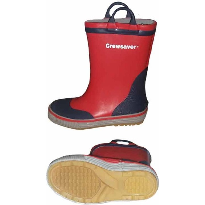 Crewsaver Junior Rubber Sailing Boot RED 4030 2728 UK 9 10 ONLY Sailing Wetsuit Outlet