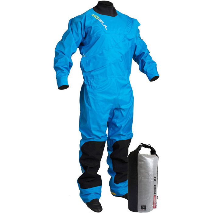 GUL Junior Dartmouth Eclip Zip Drysuit Blue + FREE Undersuit & 30L Dry Bag Offer