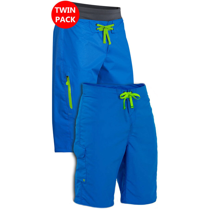 Palm Mens Spring & Summer Shorts: Horizon + Skyline Canoe / Kayak Shorts Blue