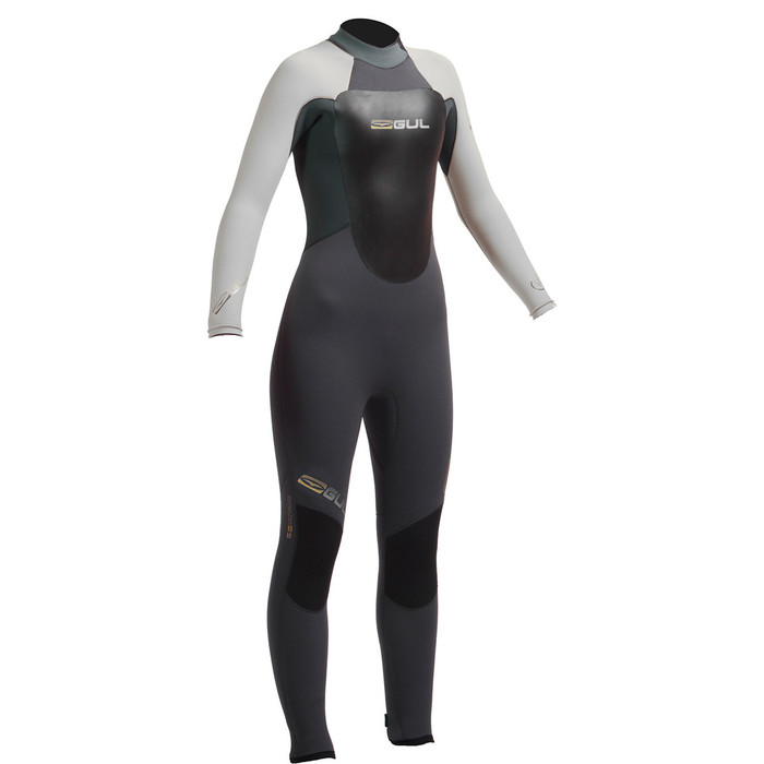 Gul Junior Response 4/3mm Wetsuit in Graphite / Silver RE1249