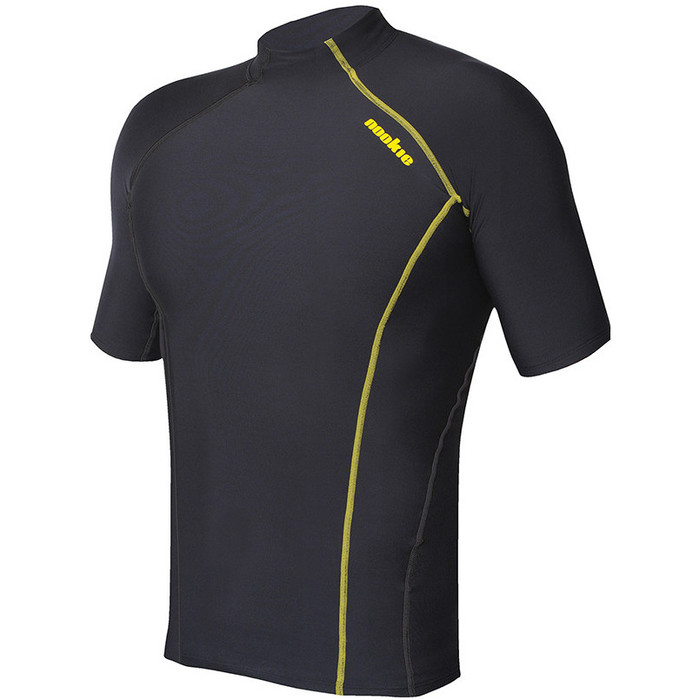 2019 Nookie Thermal Base Softcore Short Sleeve Top Black / Yellow TH50