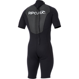 Rip Curl Omega 2mm Back Zip Spring Shorty Wetsuit BLACK W2406M