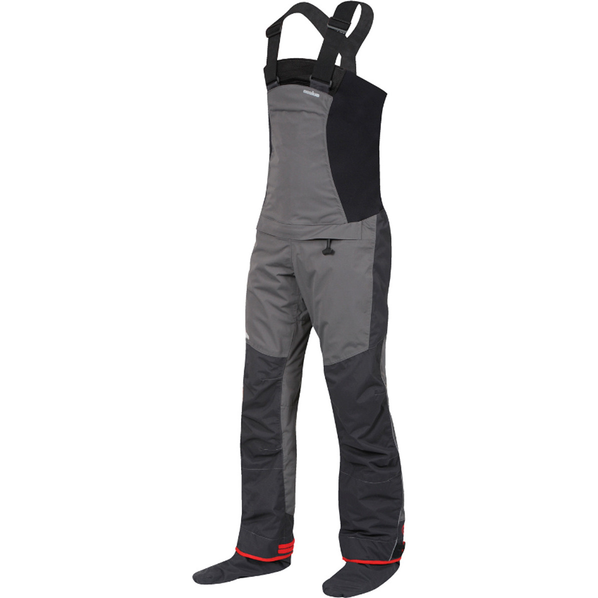 2026 Nookie Pro Bib Single Waist Dry Trousers TR11 - Grey / Black