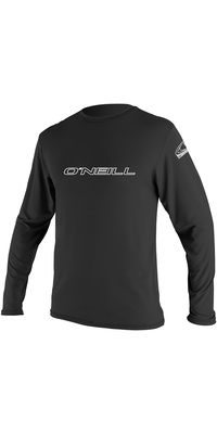 2026 ONeill Mens Basic Skins Long Sleeve Rash Tee 4339 - Black