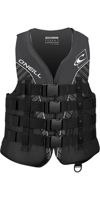 2026 ONeill Superlite 50N CE Impact Vest 4723 - Black / Smoke / White