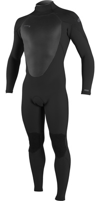 2026 ONeill Mens Epic 4/3mm Back Zip Wetsuit 4212B - Black