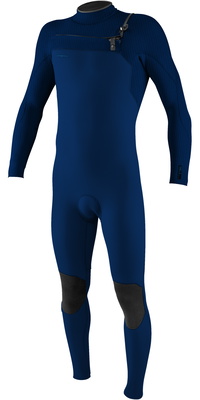 2025 ONeill Mens Hyperfreak+ 5/4mm Chest Zip Wetsuit 5345 - Navy