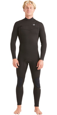 2025 Billabong Mens Absolute 5/4mm Chest Zip Wetsuit ABYW100194 - Black