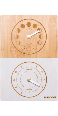 2026 Bulldog Double Dial Bamboo Moon Tide Clock BDTC2