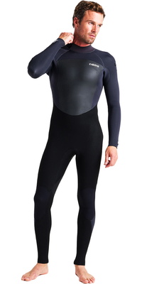 2025 C-Skins Mens Legend 4/3mm Back Zip Wetsuit C-LE43MBZ - Black / Anthracite
