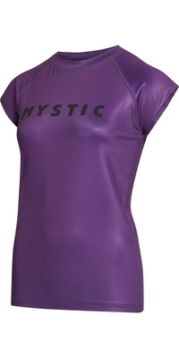 Mystic Womens Star Short Sleeve Rash Vest 35001.230183 - Sunset Purple