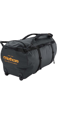 2026 Northcore Wheeled Duffle Bag 110L NOCO123DB - Black / Orange