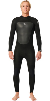 2026 Rip Curl Mens Omega 5/3mm Back Zip Wetsuit 15GMFS - Black