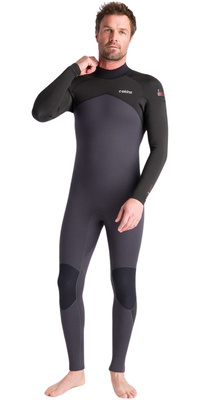 2025 C-Skins Mens NuWave Legend 5/4/3mm Back Zip Wetsuit C-NLE54MBZ - Anthracite / Black / Rust