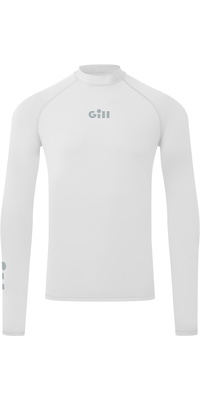 2026 Gill Mens Zenzero Long Sleeve Rash Vest 5109 - White