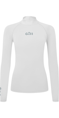 2026 Gill Womens Zenzero Long Sleeve Rash Vest 5109W - White