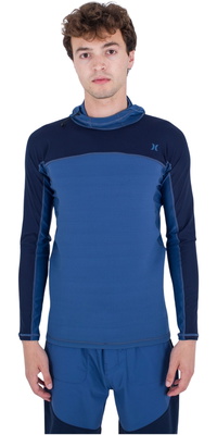 Hurley Mens Coast Guard Hooded Long Sleeve Surf Top MAT0000770 - Submarine